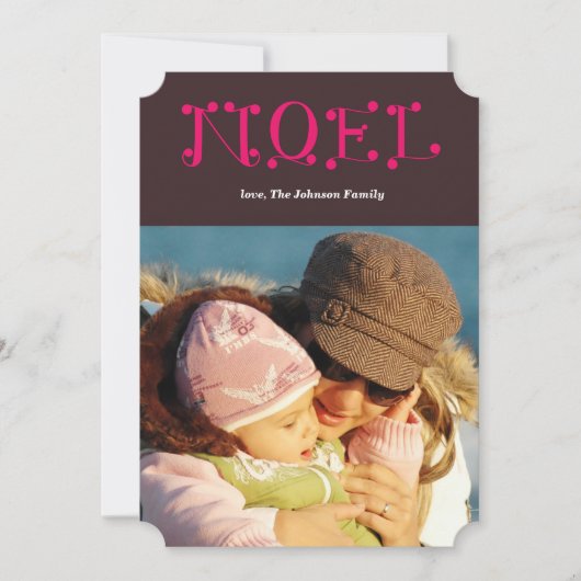 手書きNOEL シーズンカード (正面)