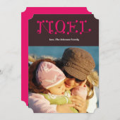 手書きNOEL シーズンカード (正面/裏面)