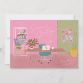 手書きOffice Businessロゴの企業のカラフル シーズンカード (正面)