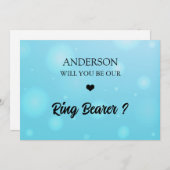 手書きScriptハートリングベアラー提案カード 招待状 (正面/裏面)