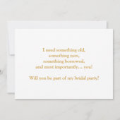 手書きScriptハートリングベアラー提案カード 招待状 (裏面)