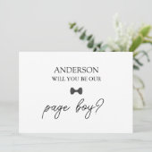 手書きScriptハートリングベアラー提案カード 招待状 (スタンド正面)