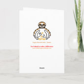 手書きSLOTH – 野生生物 – 自然 カード (裏面)