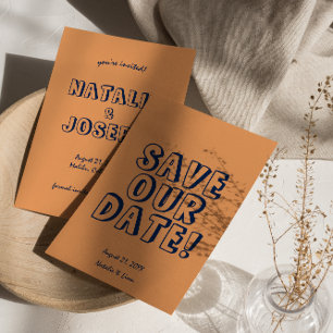 手書でカラフルはっきりしたユニークは セーブザデート