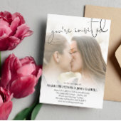 手書の招待されました写結婚真 マグネット招待状