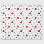 手書の数 ラッピングペーパー (フラット)