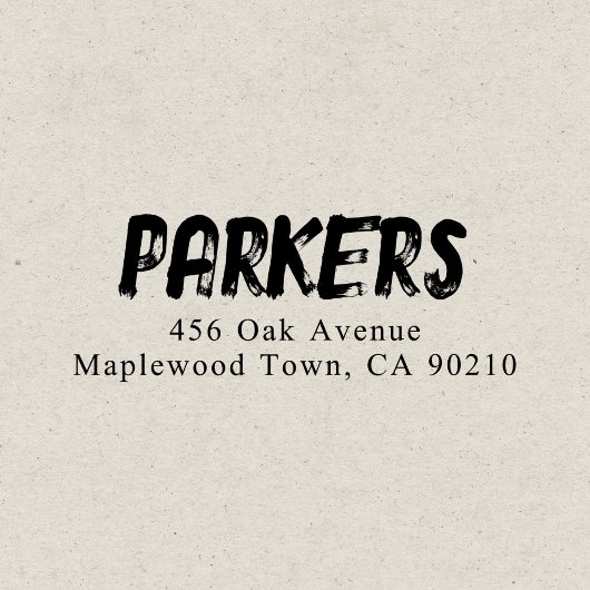 手書はっきりしたきブラシシンプル セルフインキングスタンプ