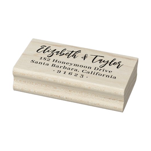 手書はっきりしたき結婚のカップル差出人住所 ラバースタンプ (スタンプ)