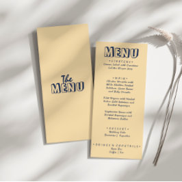 手書はっきりした結婚モダンユニークレトロ メニュー