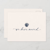 手書エレガントきの台本を移動した |青 ポストカード (正面/裏面)