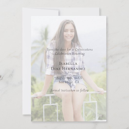 手書エレガントきキンセアニラ セーブザデート (裏面)