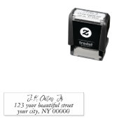 手書エレガントきスタイリッシュ差出人住所 セルフインキングスタンプ (インサイチュ)