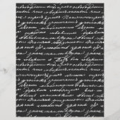 手書エレガントきパターン白黒クラシック (正面)