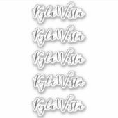 手書エレガントきパーソナライズされた名前をカスタムする シール (正面)