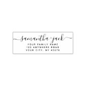 手書エレガントき結婚のシック差出人住所 セルフインキングスタンプ (デザイン)