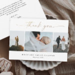 手書エレガントき金ゴールドス結婚クリプトの写真 サンキューカード<br><div class="desc">手書エレガントき金ゴールドス結婚クリプトの写真サンキューカード。背中にはカップルからのメッセージが含ま感謝していれ、あなたが手を好むよもしうに手を削除する書ことができます。</div>