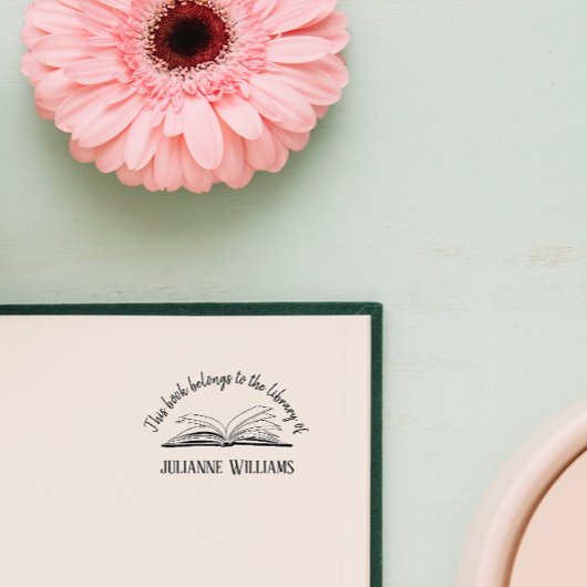 手書エレガント図書 セルフインキングスタンプ