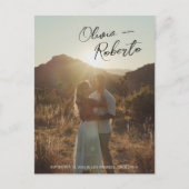 手書カジュアルき写真はがきを保存する 案内ポストカード (正面)