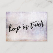 手書カジュアルき引っ越しましたかわいらしカーグランジド 名刺 (裏面)