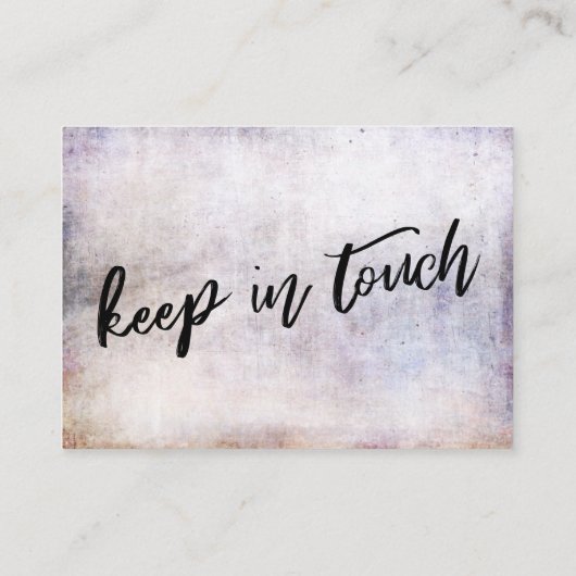 手書カジュアルき引っ越しましたかわいらしカーグランジド 名刺 (裏面)