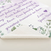 手書カスタマイズき手紙の愛のメッセージ妻 シェルパブランケット (3/4)