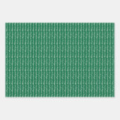 手書カスタムきの赤い青の緑の休日 ラッピングペーパーシート (正面2)