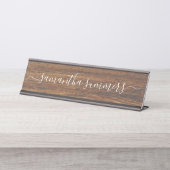 手書カスタムき デスクネームプレート (正面)