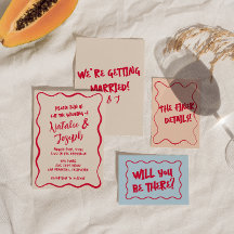 手書カラフルお洒落はっきりしたレトロ