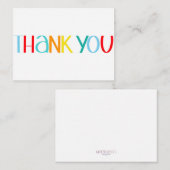 手書カラフルきサンキューカード ノートカード (正面/裏面)