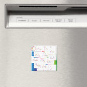 手書カラフルき前向き感動的の単語 マグネット (インサイチュ (食洗機))