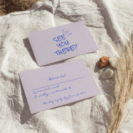 手書カラフルファンキーレトロ結婚詳細 出欠カード