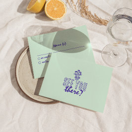 手書カラフルファンキーレトロ結婚詳細 出欠カード