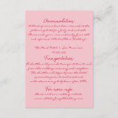 手書カラフルモダン結婚レトロ詳細 エンクロージャーカード (正面)