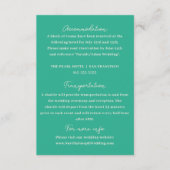 手書カラフルモダン結婚レトロ詳細 エンクロージャーカード (正面)