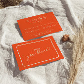 手書カラフルユニーク結婚はっきりしたレトロ 出欠カード