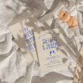 手書カラフル描レトロヴィンテージ結婚式 招待状