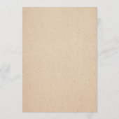 手書クラシカルきメ結婚ニュー・カード メニュー (裏面)