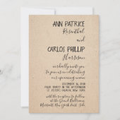 手書クラシカルき結婚式招待状カード 招待状 (正面)