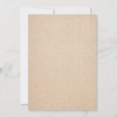 手書クラシカルき結婚式招待状カード 招待状 (裏面)