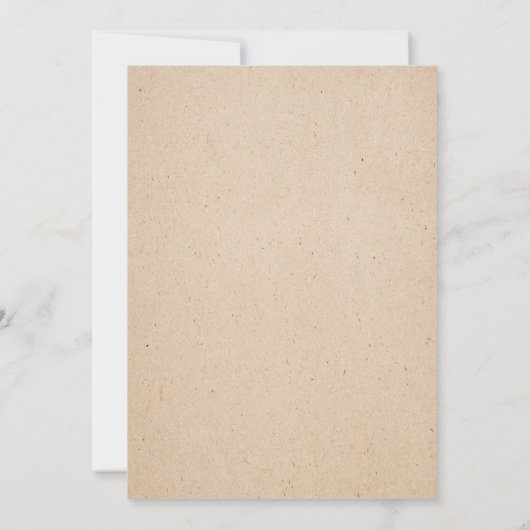 手書クラシカルき結婚式招待状カード 招待状 (裏面)