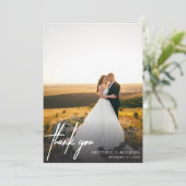 手書シンプル写真サンキューカード サンキューカード (スタンド正面)