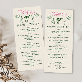 手書スケッチScribble結婚のメニュー メニュー