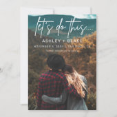 手書スタイリッシュきの書道日付を保存 セーブザデート (正面)