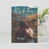 手書スタイリッシュきの書道日付を保存 セーブザデート (スタンド正面)