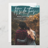 手書スタイリッシュきの書道日付を保存 セーブザデート (正面/裏面)