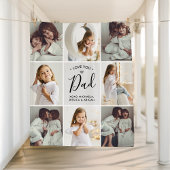 手書パーソナライズされたき愛ユーパパ8 – 写真 フリースブランケット