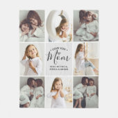 手書パーソナライズされたき愛You Mom 8 – 写真 フリースブランケット (正面)