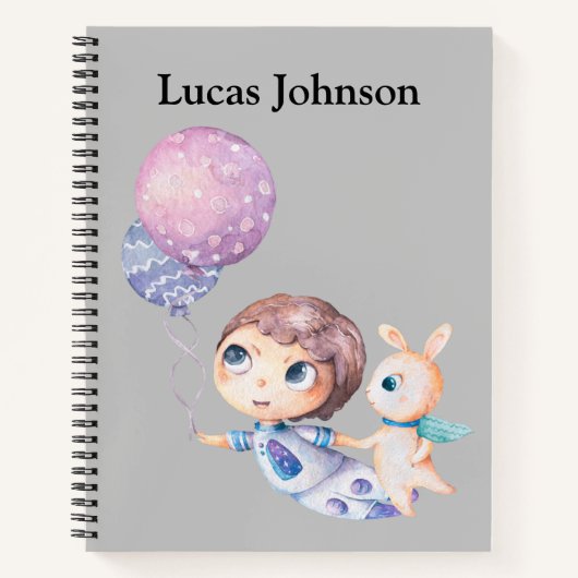 手書パーソナライズされたき練習帳 ノートブック (正面)