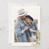 手書ファンキーき落書きレトロ結婚の写真 招待状 (裏面)