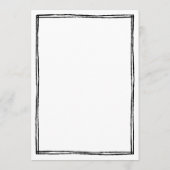 手書フランスのき結婚テーブル メニュー (裏面)